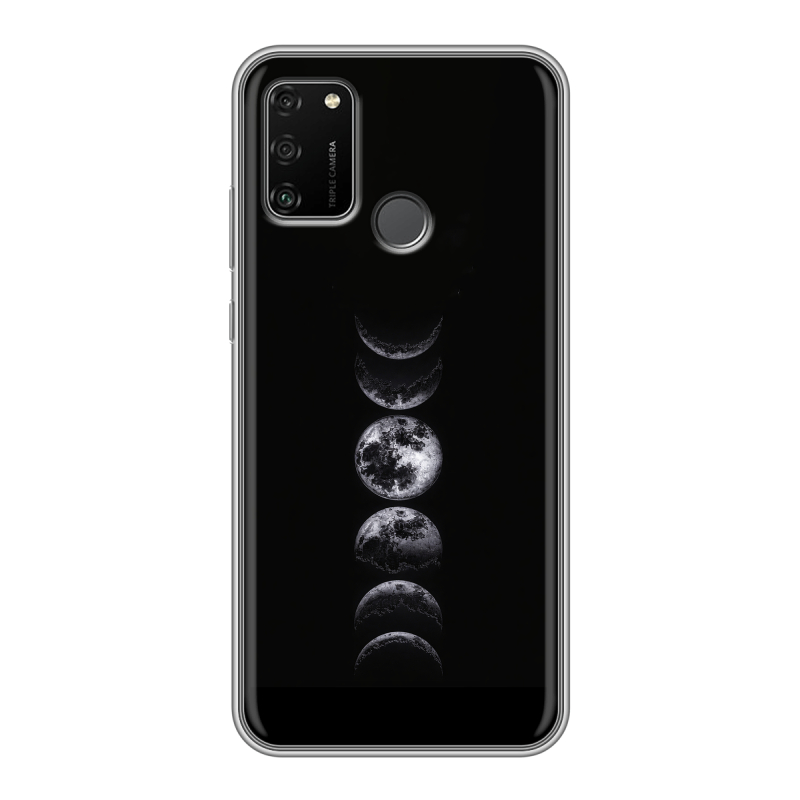 Силиконовый противоударный чехол на Huawei Honor 9A с принтом женский Силиконовый противоударный чехол на Huawei Honor 9A с принтом женский