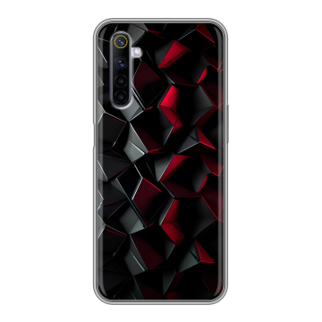 Силиконовый противоударный чехол на Realme 6 с принтом Абстракция Силиконовый противоударный чехол на Realme 6 с принтом Абстракция