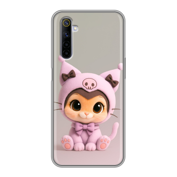 Силиконовый противоударный чехол на Realme 6 с принтом Куроми Kuromi Силиконовый противоударный чехол на Realme 6 с принтом Куроми Kuromi
