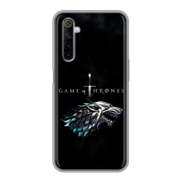 Силиконовый противоударный чехол на Realme 6 с принтом Игра Престолов Game Thrones