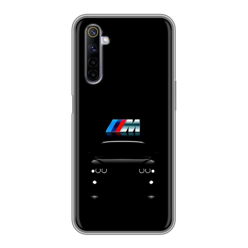 Силиконовый противоударный чехол на Realme 6 с принтом БМВ BMW Силиконовый противоударный чехол на Realme 6 с принтом БМВ BMW