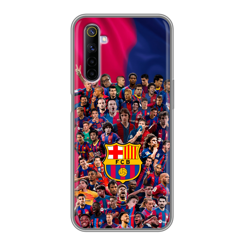 Силиконовый противоударный чехол на Realme 6 с принтом Барселона Barcelona Силиконовый противоударный чехол на Realme 6 с принтом Барселона Barcelona