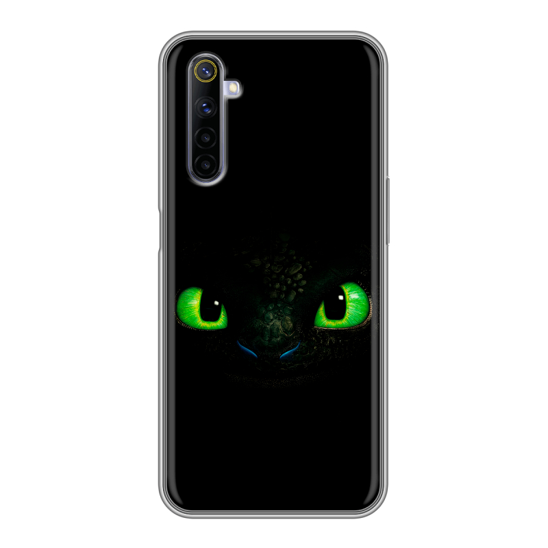 Силиконовый противоударный чехол на Realme 6 с принтом Как приручить дракона Силиконовый противоударный чехол на Realme 6 с принтом Как приручить дракона