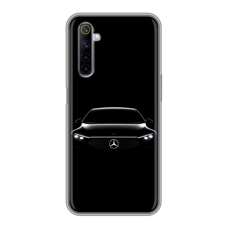 Силиконовый противоударный чехол на Realme 6 с принтом Mercedes Мерседес Силиконовый противоударный чехол на Realme 6 с принтом Mercedes Мерседес