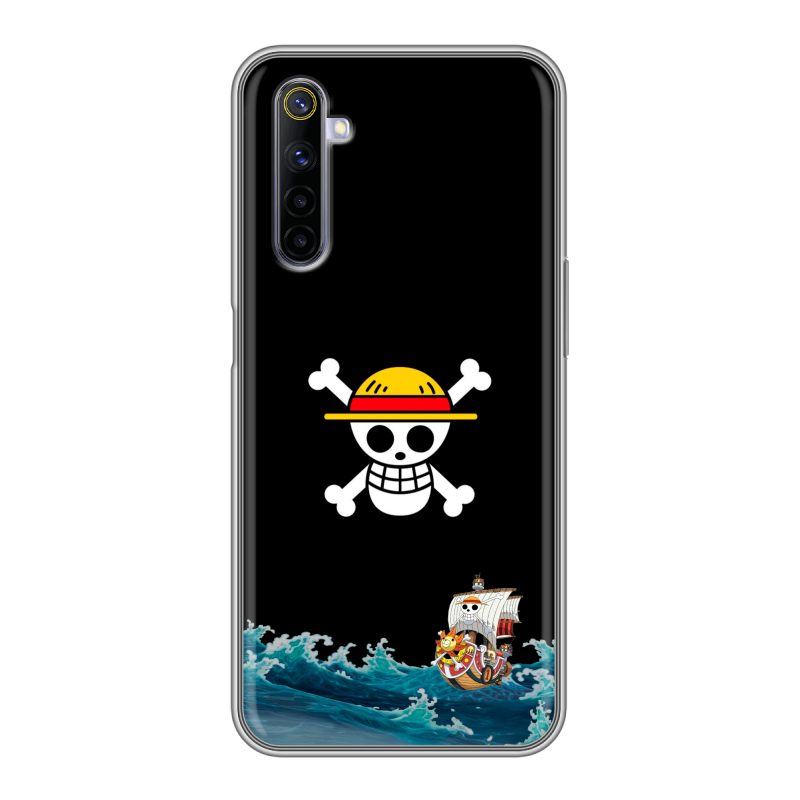 Силиконовый противоударный чехол на Realme 6 с принтом One Piece Ван Пис Силиконовый противоударный чехол на Realme 6 с принтом One Piece Ван Пис