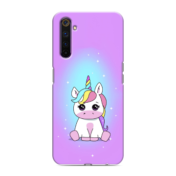 Силиконовый противоударный чехол на Realme 6 Pro с принтом Единорог Силиконовый противоударный чехол на Realme 6 Pro с принтом Единорог