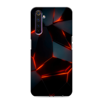 Силиконовый противоударный чехол на Realme 6 Pro с принтом Яркие абстракции Силиконовый противоударный чехол на Realme 6 Pro с принтом Яркие абстракции