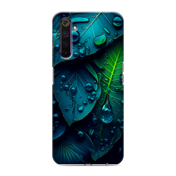 Силиконовый противоударный чехол на Realme 6 Pro с принтом Листья Силиконовый противоударный чехол на Realme 6 Pro с принтом Листья