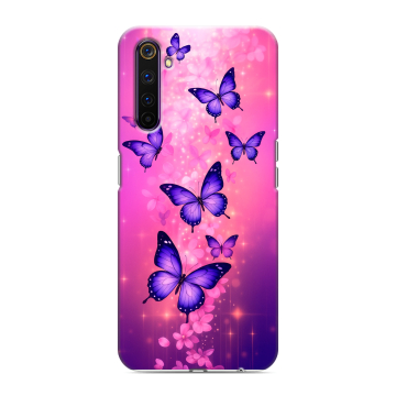 Силиконовый противоударный чехол на Realme 6 Pro с принтом Бабочки