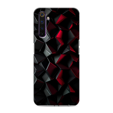 Силиконовый противоударный чехол на Realme 6 Pro с принтом Абстракция