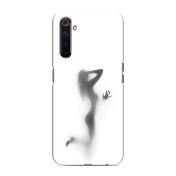 Силиконовый противоударный чехол на Realme 6 Pro с принтом Силуэт