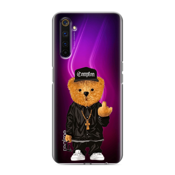 Силиконовый противоударный чехол на Realme 6 Pro с принтом Плюшевый медведь Силиконовый противоударный чехол на Realme 6 Pro с принтом Плюшевый медведь
