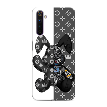 Силиконовый противоударный чехол на Realme 6 Pro с принтом Луи робот