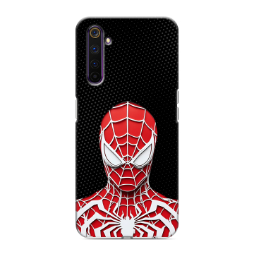 Силиконовый противоударный чехол на Realme 6 Pro с принтом человек паук spiderman
