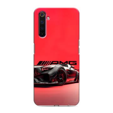 Силиконовый противоударный чехол на Realme 6 Pro с принтом Мерседес Mercedes AMG