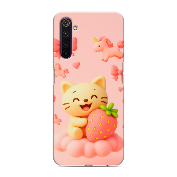 Силиконовый противоударный чехол на Realme 6 Pro с принтом для девочек Силиконовый противоударный чехол на Realme 6 Pro с принтом для девочек