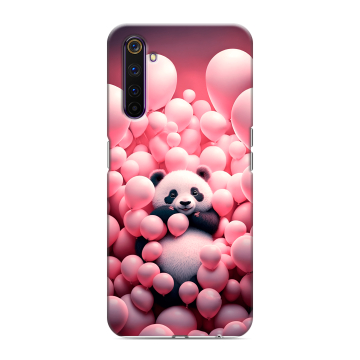 Силиконовый противоударный чехол на Realme 6 Pro с принтом Панда