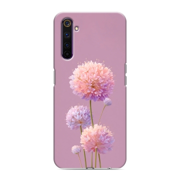 Силиконовый противоударный чехол на Realme 6 Pro с принтом Цветы