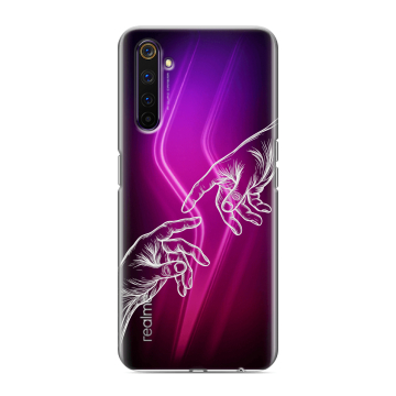Силиконовый противоударный чехол на Realme 6 Pro с принтом Сотворение мира