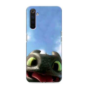 Силиконовый противоударный чехол на Realme 6 Pro с принтом Как приручить дракона Силиконовый противоударный чехол на Realme 6 Pro с принтом Как приручить дракона