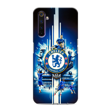 Силиконовый противоударный чехол на Realme 6 Pro с принтом Chelsea Челси