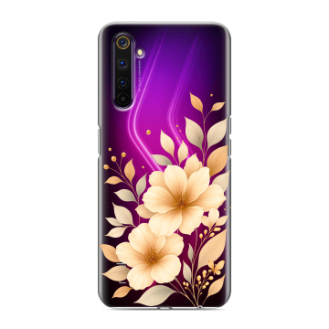 Силиконовый противоударный чехол на Realme 6 Pro с принтом для девушки