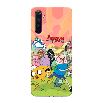 Силиконовый противоударный чехол на Realme 6 Pro с принтом Adventure time Время приключений