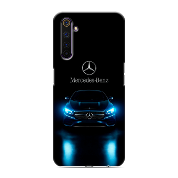 Силиконовый противоударный чехол на Realme 6 Pro с принтом Mercedes Мерседес