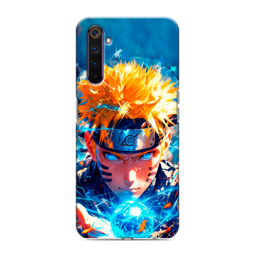 Силиконовый противоударный чехол на Realme 6 Pro с принтом Аниме Наруто Naruto