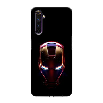 Силиконовый противоударный чехол на Realme 6 Pro с принтом IronMan Железный человек