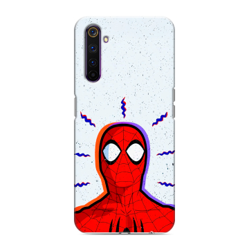 Силиконовый противоударный чехол на Realme 6 Pro с принтом Spiderman Человек паук