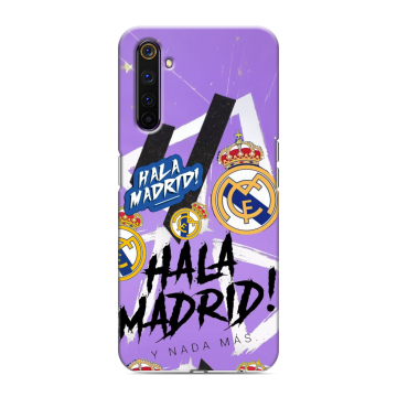 Силиконовый противоударный чехол на Realme 6 Pro с принтом Real Madrid Реал Мадрид