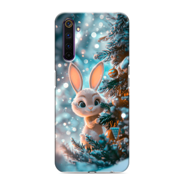 Силиконовый противоударный чехол на Realme 6 Pro с принтом Новый год