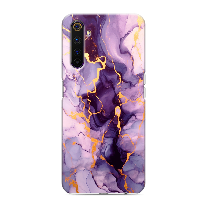 Силиконовый противоударный чехол на Realme 6 Pro с принтом Мрамор Силиконовый противоударный чехол на Realme 6 Pro с принтом Мрамор