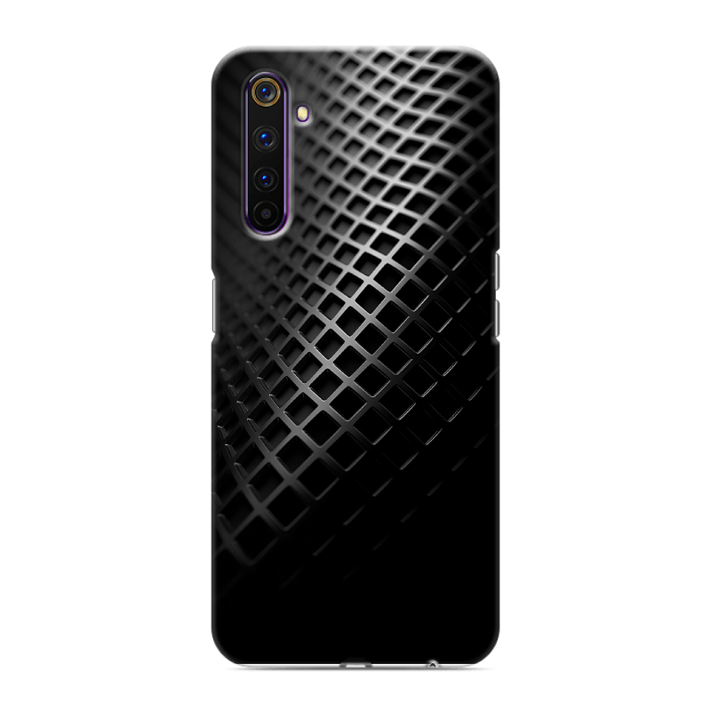 Силиконовый противоударный чехол на Realme 6 Pro с принтом Текстура металла Силиконовый противоударный чехол на Realme 6 Pro с принтом Текстура металла