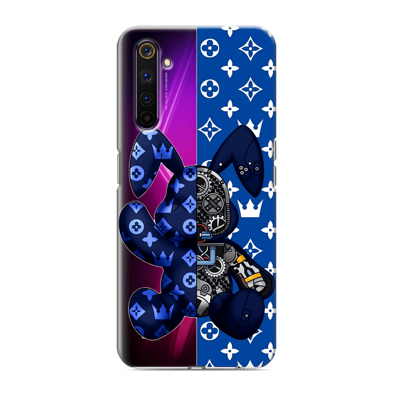 Силиконовый противоударный чехол на Realme 6 Pro с принтом Луи робот Силиконовый противоударный чехол на Realme 6 Pro с принтом Луи робот