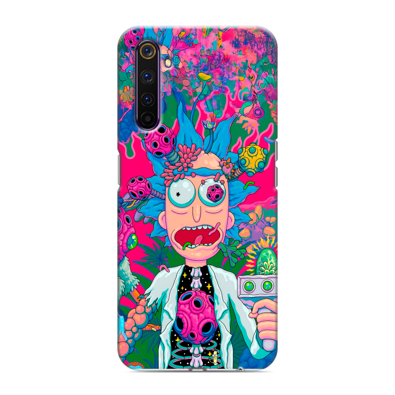 Силиконовый противоударный чехол на Realme 6 Pro с принтом Рик и Морти Rick Morty Силиконовый противоударный чехол на Realme 6 Pro с принтом Рик и Морти Rick Morty