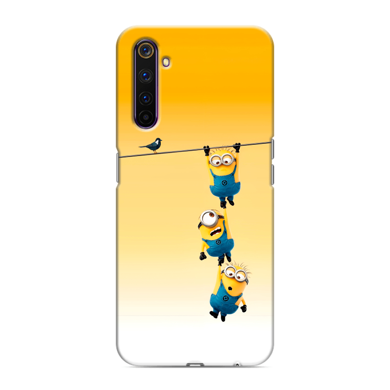 Силиконовый противоударный чехол на Realme 6 Pro с принтом Миньоны Силиконовый противоударный чехол на Realme 6 Pro с принтом Миньоны