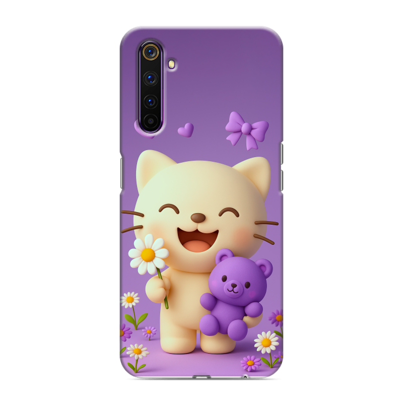 Силиконовый противоударный чехол на Realme 6 Pro с принтом для девочек Силиконовый противоударный чехол на Realme 6 Pro с принтом для девочек
