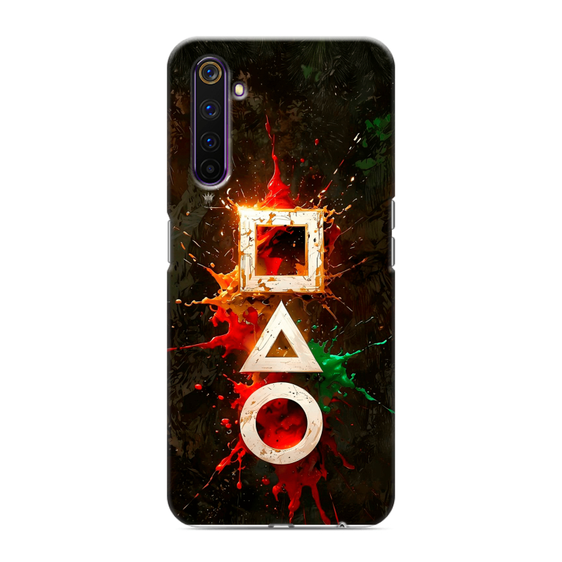 Силиконовый противоударный чехол на Realme 6 Pro с принтом Squid Game Игра кальмара Силиконовый противоударный чехол на Realme 6 Pro с принтом Squid Game Игра кальмара