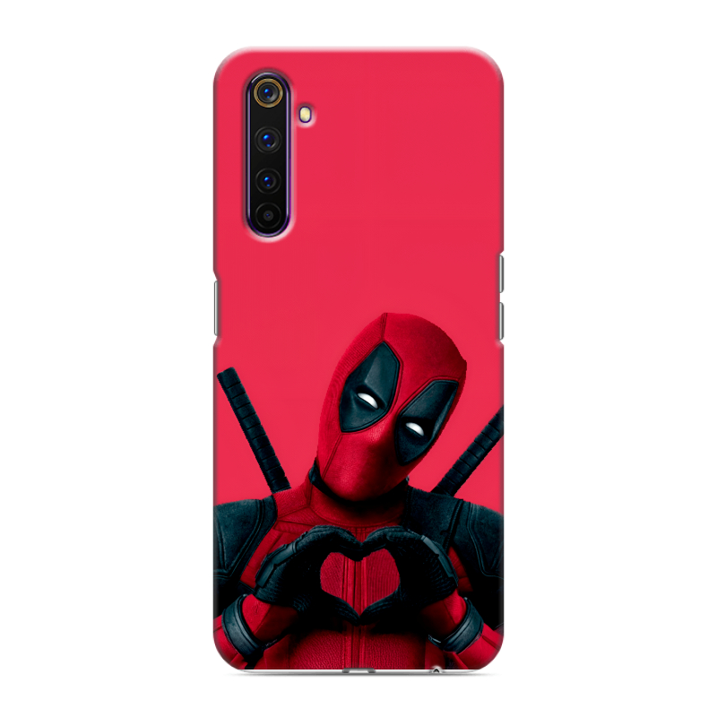 Силиконовый противоударный чехол на Realme 6 Pro с принтом Дедпул Deadpool Силиконовый противоударный чехол на Realme 6 Pro с принтом Дедпул Deadpool