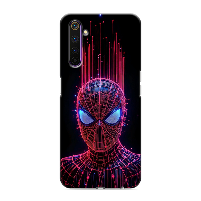 Силиконовый противоударный чехол на Realme 6 Pro с принтом Spiderman Человек паук Силиконовый противоударный чехол на Realme 6 Pro с принтом Spiderman Человек паук
