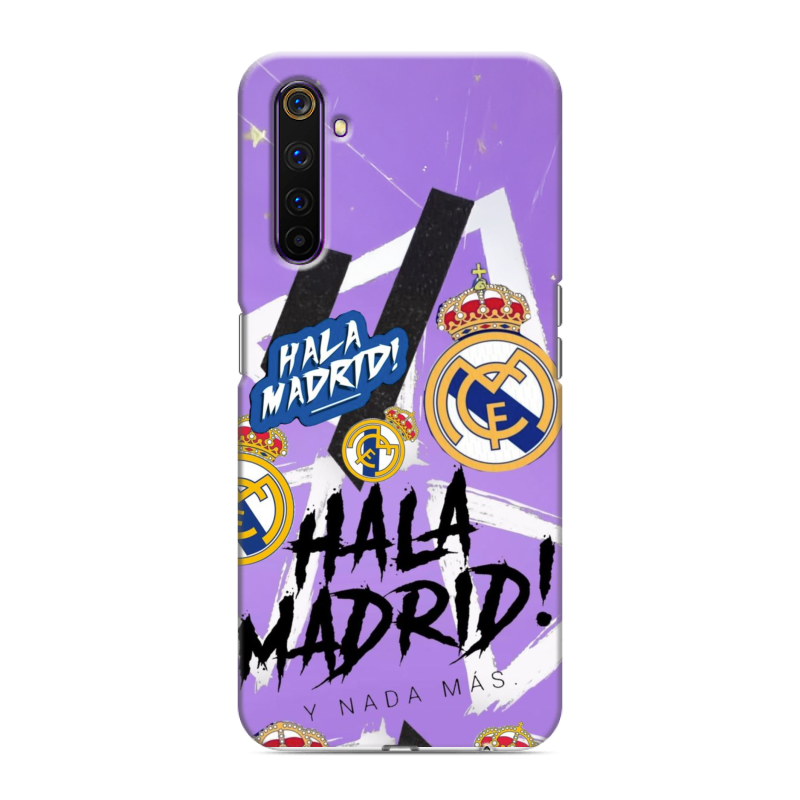 Силиконовый противоударный чехол на Realme 6 Pro с принтом Real Madrid Реал Мадрид Силиконовый противоударный чехол на Realme 6 Pro с принтом Real Madrid Реал Мадрид