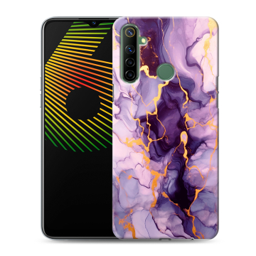 Силиконовый чехол на Realme 6i с принтом Мрамор Силиконовый чехол на Realme 6i с принтом Мрамор