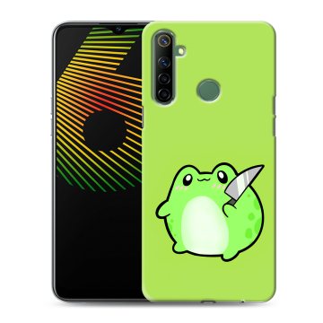 Силиконовый чехол на Realme 6i с принтом Лягушенок Силиконовый чехол на Realme 6i с принтом Лягушенок