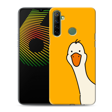 Силиконовый чехол на Realme 6i с принтом Утка Силиконовый чехол на Realme 6i с принтом Утка