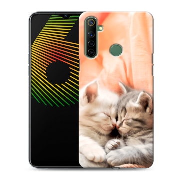 Силиконовый чехол на Realme 6i с принтом Котята Силиконовый чехол на Realme 6i с принтом Котята
