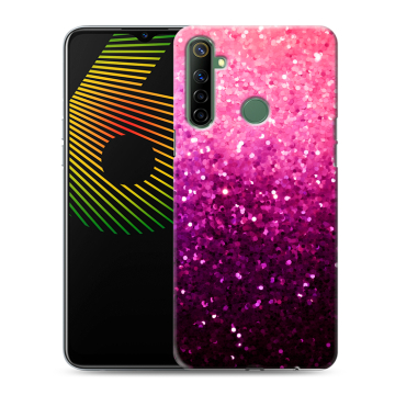 Силиконовый чехол на Realme 6i с принтом Блестки Силиконовый чехол на Realme 6i с принтом Блестки