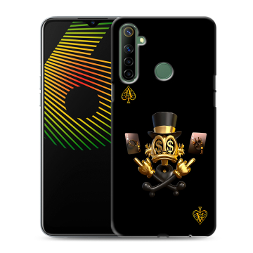 Силиконовый чехол на Realme 6i с принтом Золотой скрудж макдак