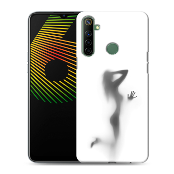 Силиконовый чехол на Realme 6i с принтом Силуэт